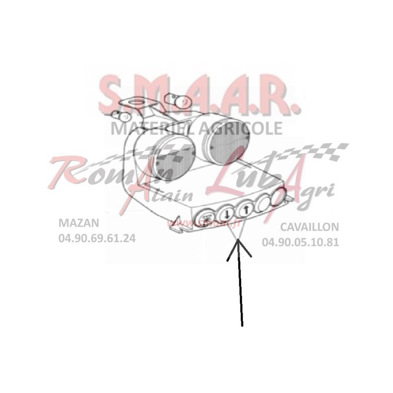 SAME BOUTON DE COMMANDE EXT RELEVAGE 2.7659.141.0