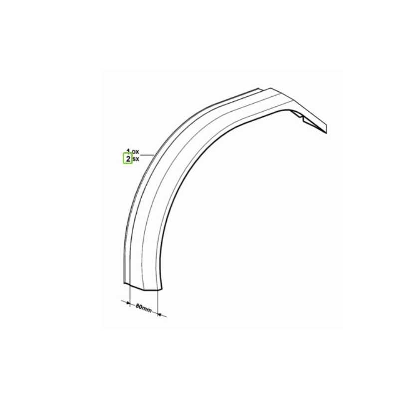 DEUTZ FAHR EXTENTION AILE CAB 24 8 CM