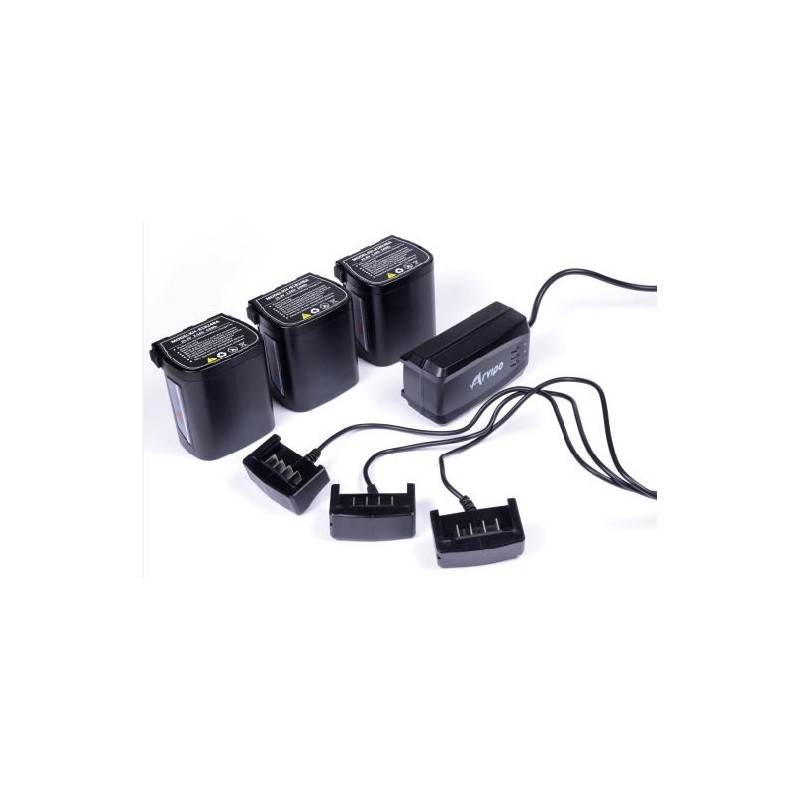 PACK 3 BATTERIE 21,6V + CHARGEUR ARVIPO PACK 3 BATTERIE 21,6V + CHARGEUR ARVIPO